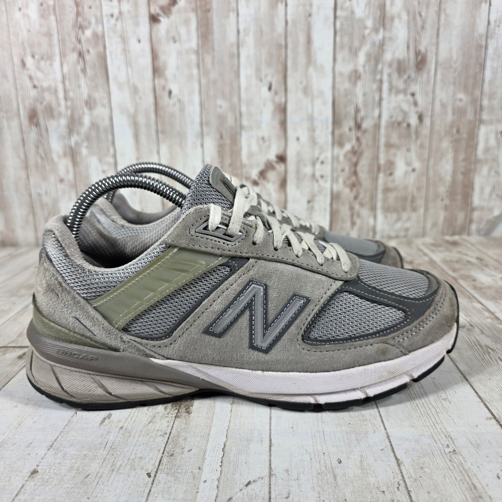 New Balance 990v5 Grey Suede Mesh Running Shoes W990GL5 Womens 7.5 Wide D